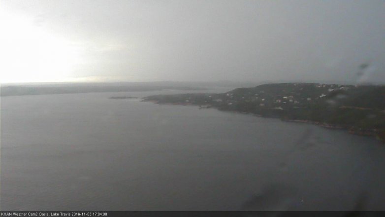 Lake Travis webcam, November 3, 2016 4:10 PM CT