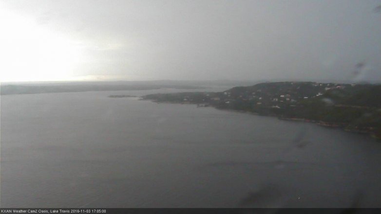 Lake Travis webcam, November 3, 2016 4:25 PM CT