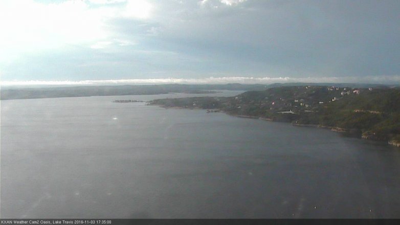 Lake Travis webcam, November 3, 2016 5:05 PM CT