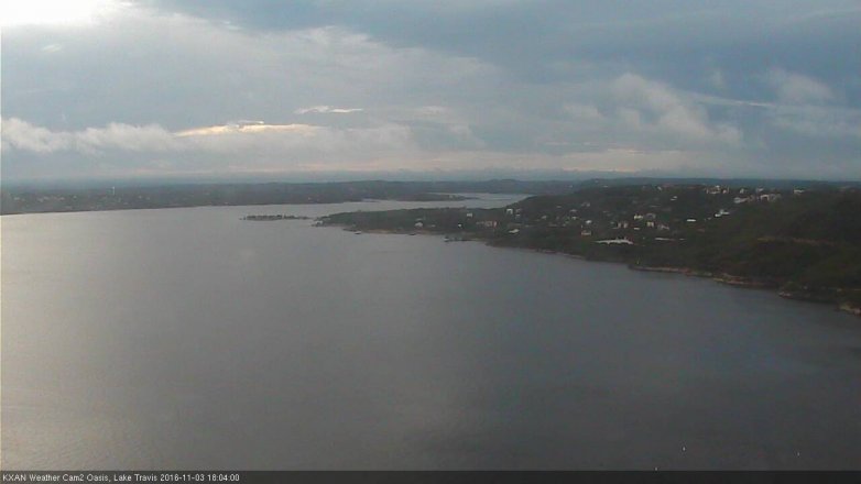Lake Travis webcam, November 3, 2016 5:10 PM CT