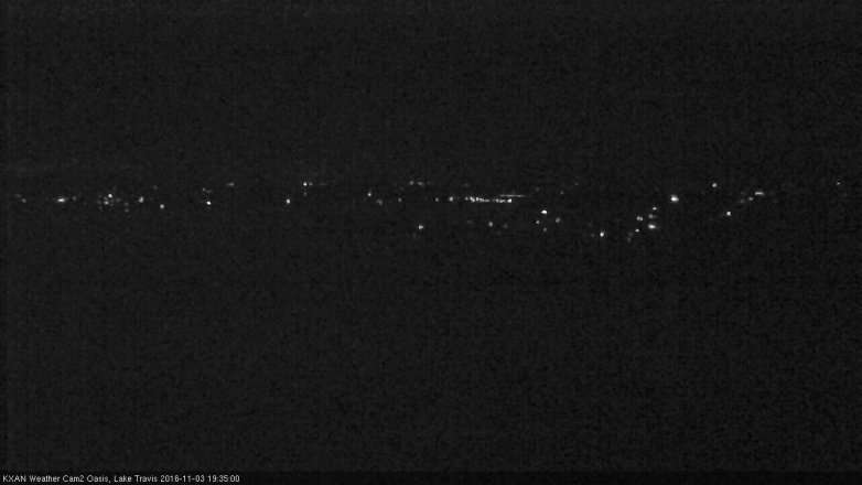 Lake Travis webcam, November 3, 2016 6:40 PM CT