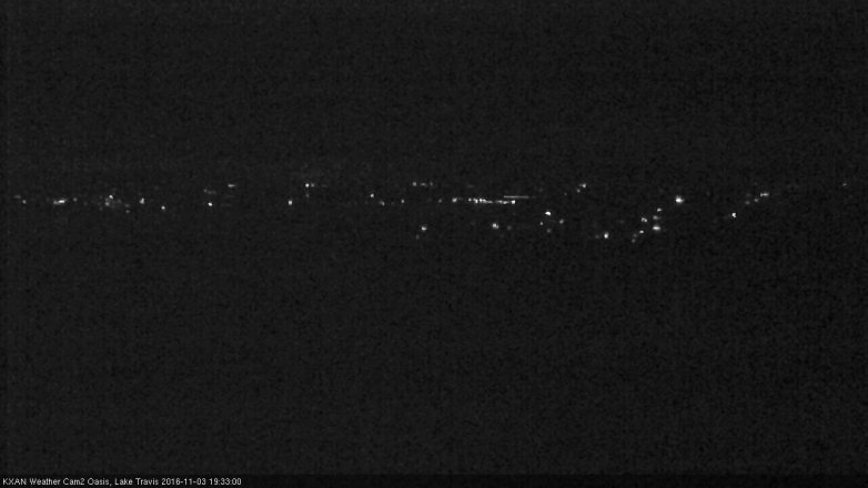 Lake Travis webcam, November 3, 2016 6:50 PM CT