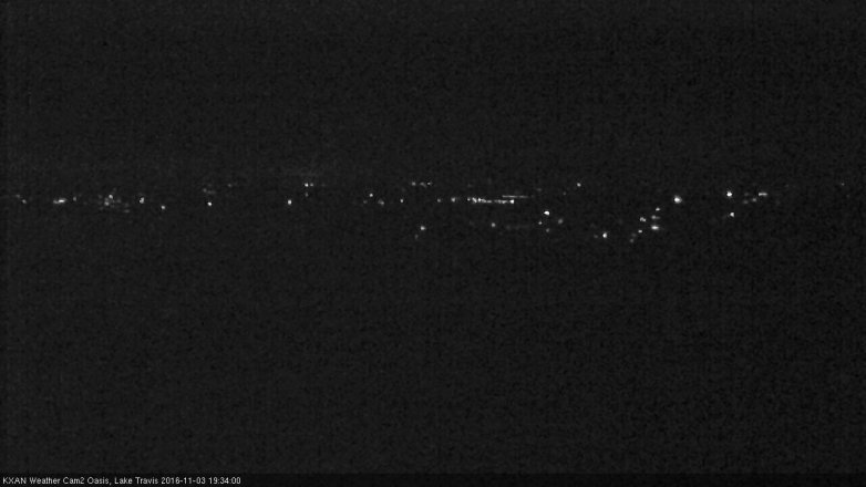 Lake Travis webcam, November 3, 2016 7:00 PM CT