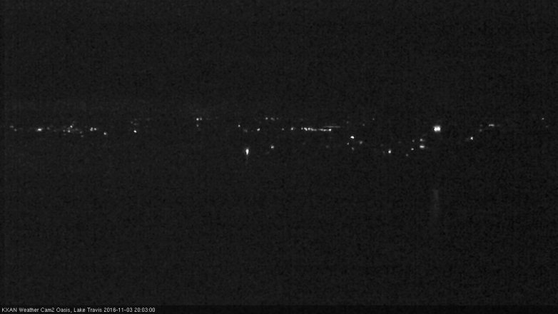 Lake Travis webcam, November 3, 2016 7:25 PM CT