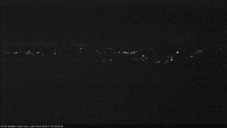 Lake Travis webcam, November 3, 2016 7:30 PM CT