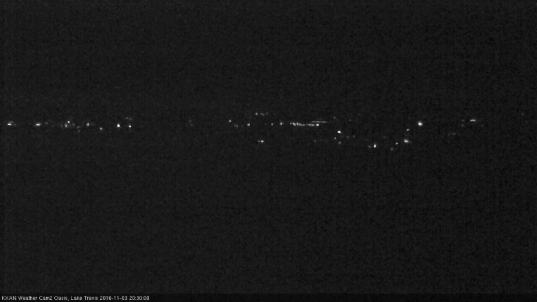 Lake Travis webcam, November 3, 2016 7:35 PM CT