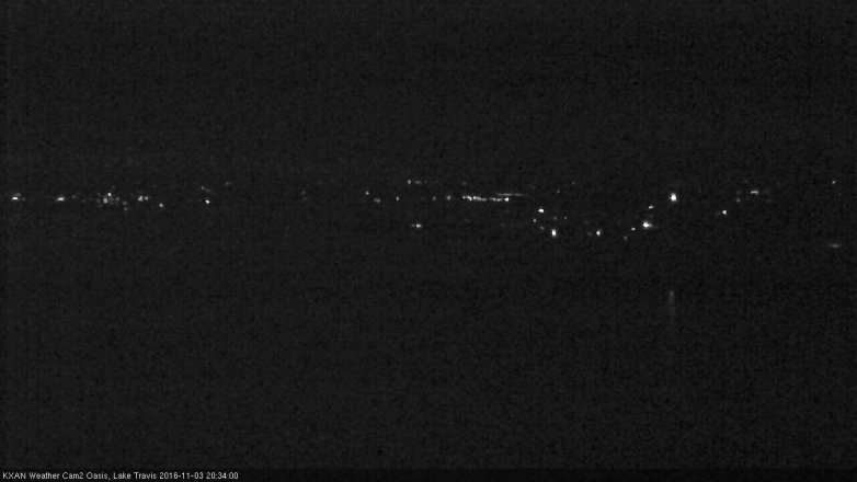 Lake Travis webcam, November 3, 2016 7:45 PM CT