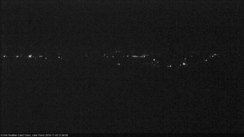 Lake Travis webcam, November 3, 2016 8:20 PM CT