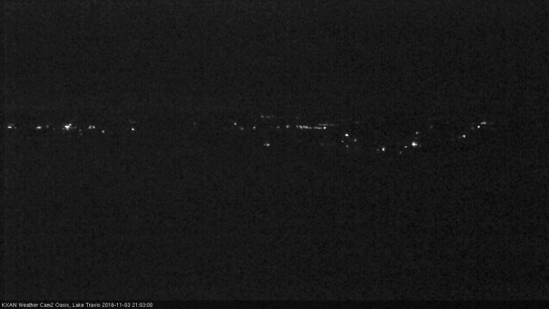 Lake Travis webcam, November 3, 2016 8:25 PM CT