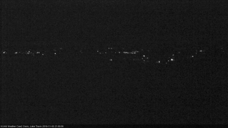 Lake Travis webcam, November 3, 2016 8:30 PM CT