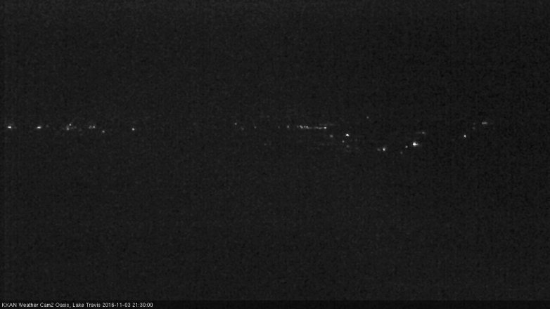 Lake Travis webcam, November 3, 2016 8:50 PM CT