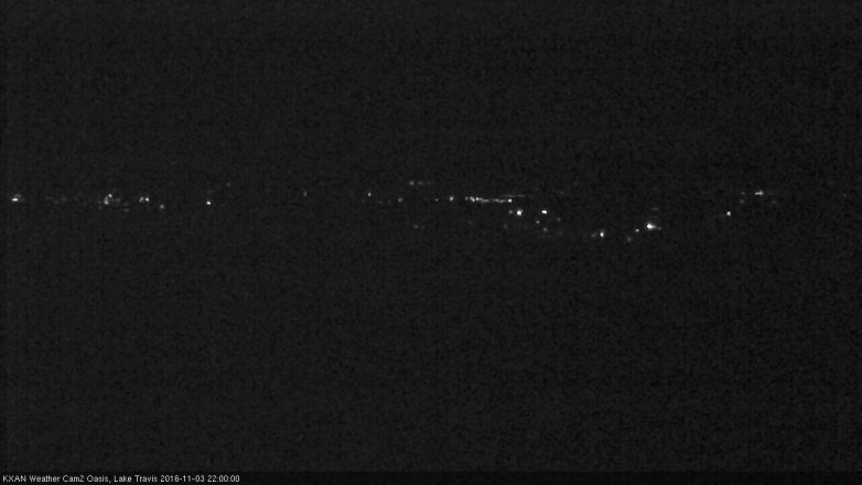 Lake Travis webcam, November 3, 2016 9:10 PM CT