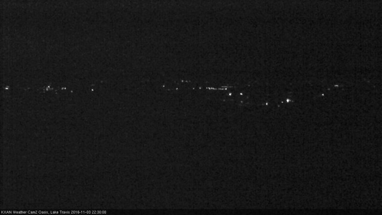 Lake Travis webcam, November 3, 2016 9:40 PM CT