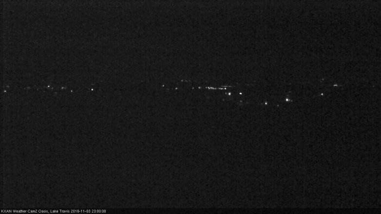Lake Travis webcam, November 3, 2016 10:20 PM CT