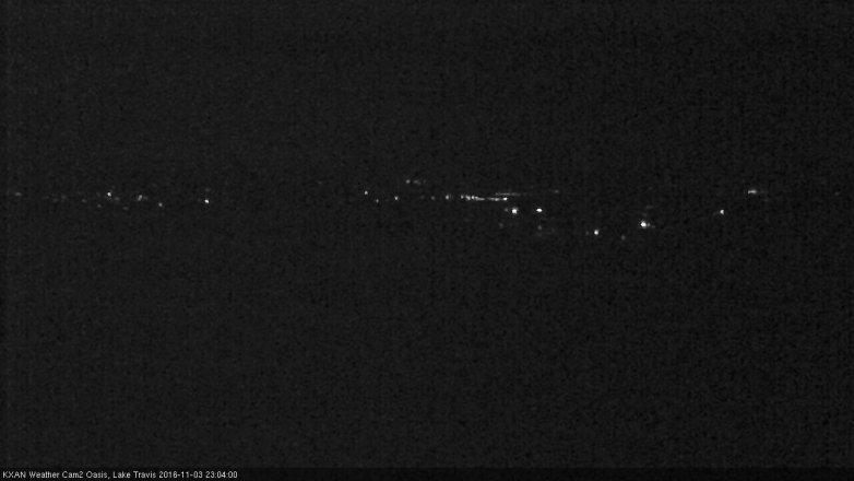 Lake Travis webcam, November 3, 2016 10:25 PM CT
