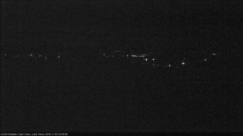Lake Travis webcam, November 3, 2016 10:30 PM CT