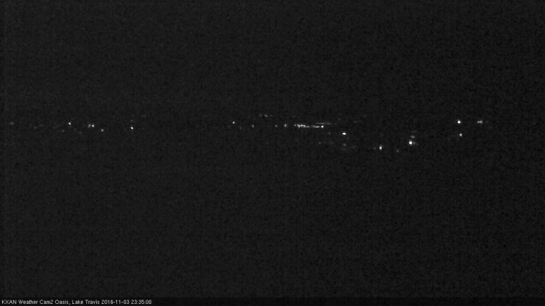 Lake Travis webcam, November 3, 2016 10:40 PM CT
