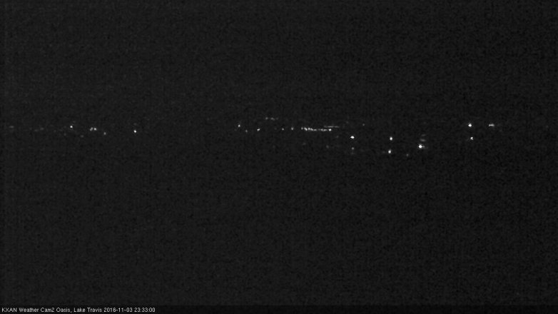 Lake Travis webcam, November 3, 2016 10:50 PM CT