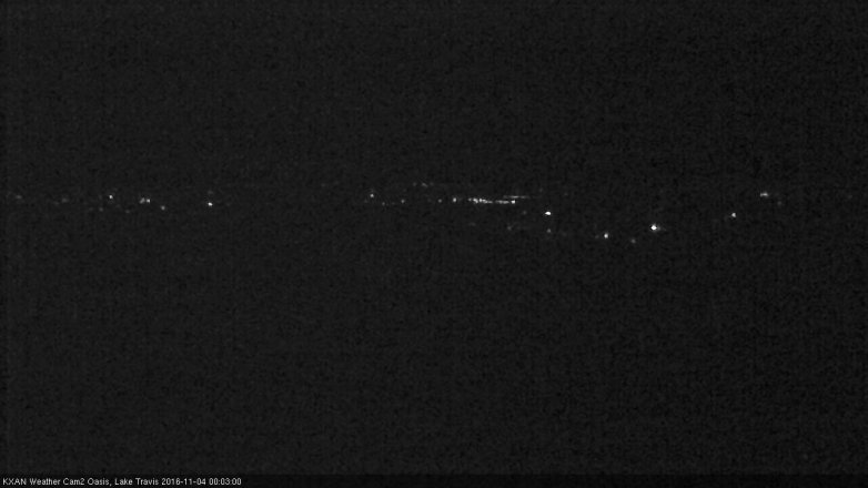 Lake Travis webcam, November 3, 2016 11:20 PM CT