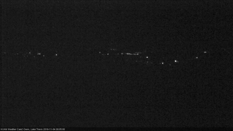 Lake Travis webcam, November 3, 2016 11:25 PM CT