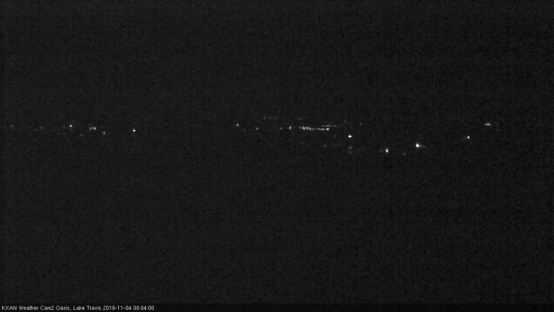 Lake Travis webcam, November 3, 2016 11:35 PM CT