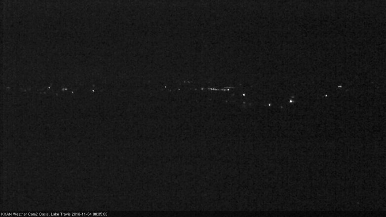 Lake Travis webcam, November 3, 2016 11:55 PM CT