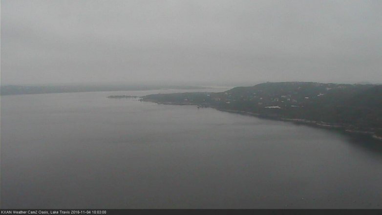 Lake Travis webcam, November 4, 2016 9:10 AM CT