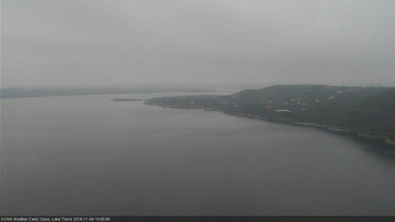 Lake Travis webcam, November 4, 2016 9:15 AM CT