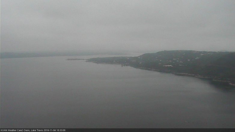 Lake Travis webcam, November 4, 2016 9:45 AM CT