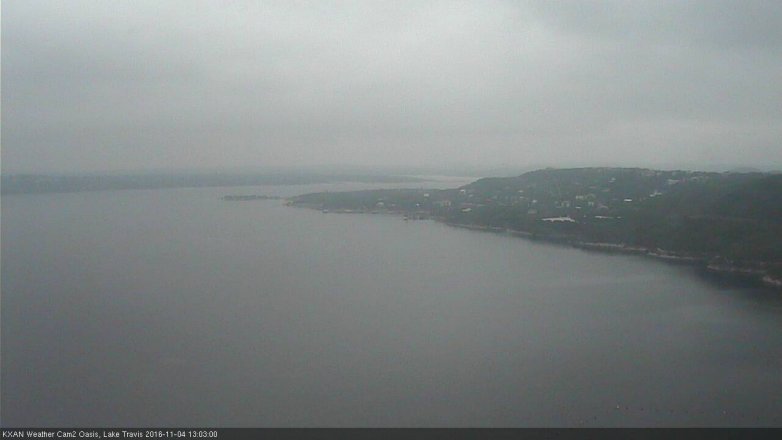 Lake Travis webcam, November 4, 2016 12:10 PM CT