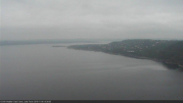 Lake Travis webcam, November 4, 2016 1:40 PM CT