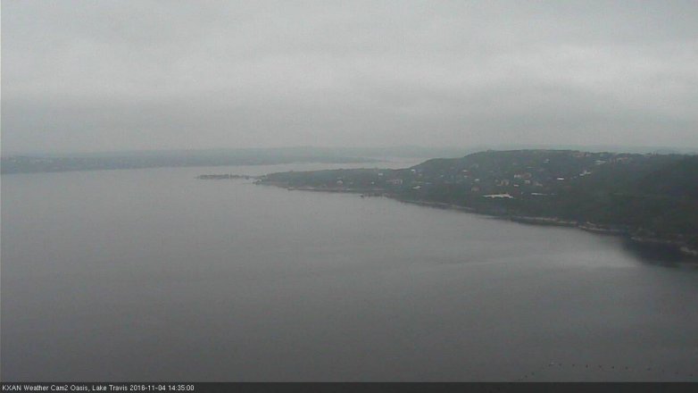 Lake Travis webcam, November 4, 2016 1:55 PM CT