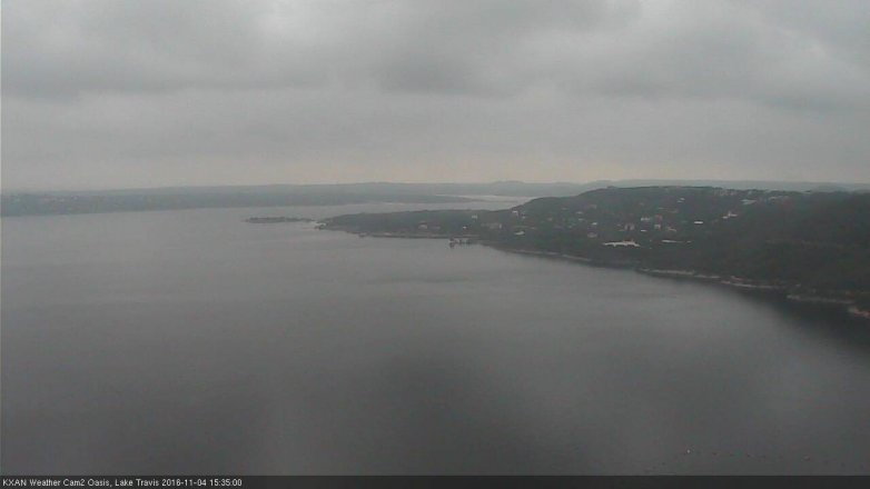 Lake Travis webcam, November 4, 2016 2:55 PM CT