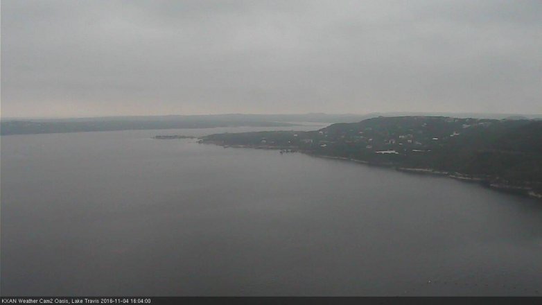 Lake Travis webcam, November 4, 2016 3:10 PM CT
