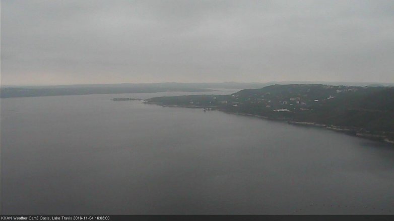 Lake Travis webcam, November 4, 2016 3:20 PM CT