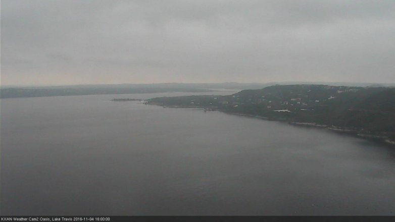 Lake Travis webcam, November 4, 2016 3:30 PM CT