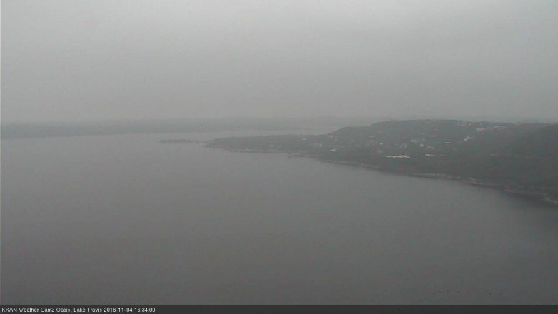 Lake Travis webcam, November 4, 2016 3:50 PM CT