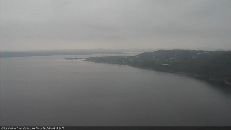 Lake Travis webcam, November 4, 2016 4:35 PM CT
