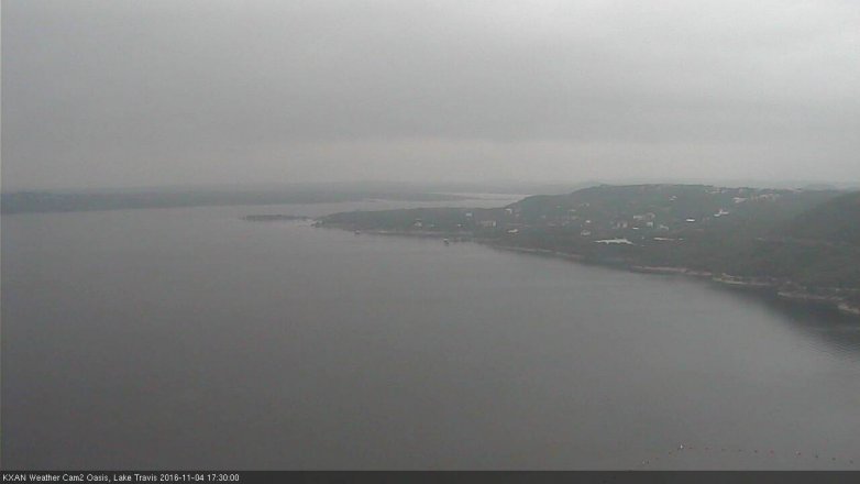 Lake Travis webcam, November 4, 2016 4:50 PM CT