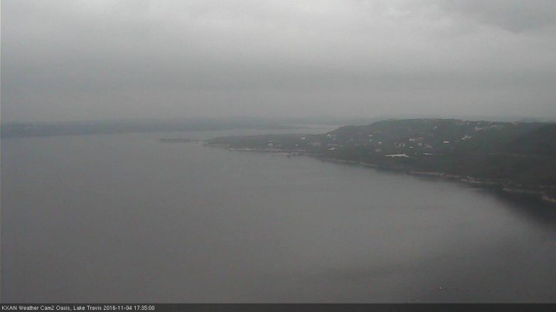 Lake Travis webcam, November 4, 2016 5:05 PM CT