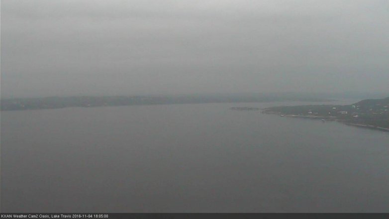 Lake Travis webcam, November 4, 2016 5:25 PM CT