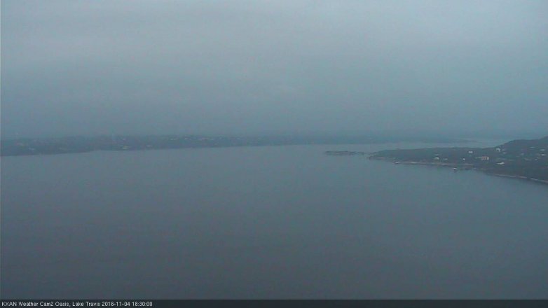 Lake Travis webcam, November 4, 2016 5:40 PM CT