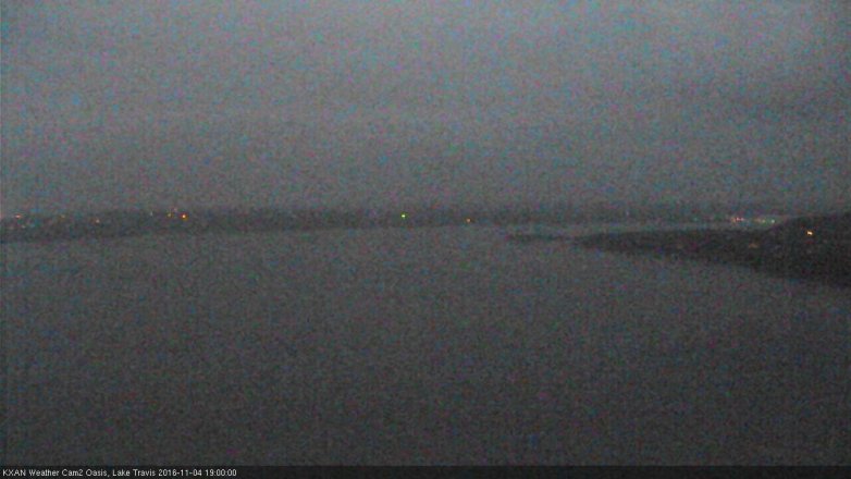 Lake Travis webcam, November 4, 2016 6:05 PM CT