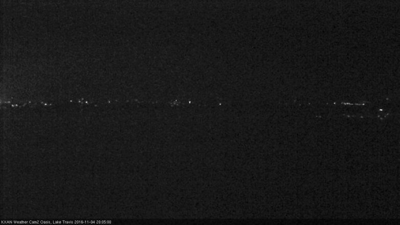 Lake Travis webcam, November 4, 2016 7:30 PM CT