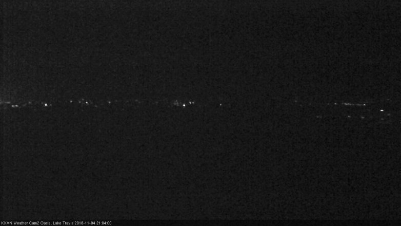 Lake Travis webcam, November 4, 2016 8:30 PM CT