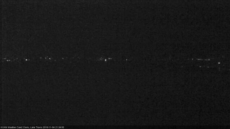 Lake Travis webcam, November 4, 2016 9:05 PM CT