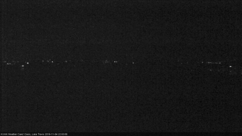 Lake Travis webcam, November 4, 2016 9:10 PM CT