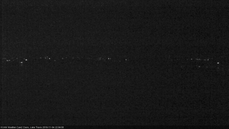Lake Travis webcam, November 4, 2016 9:15 PM CT