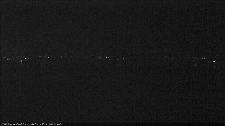 Lake Travis webcam, November 4, 2016 9:25 PM CT