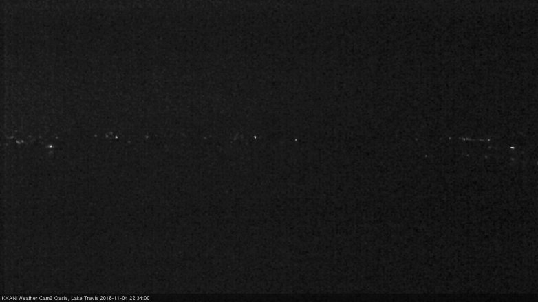 Lake Travis webcam, November 4, 2016 9:40 PM CT